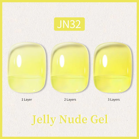 BORN PRETTY 10ml Jelly Nude Glitter Nail Gel Polish