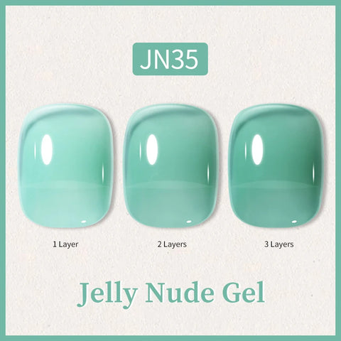 BORN PRETTY 10ml Jelly Nude Glitter Nail Gel Polish
