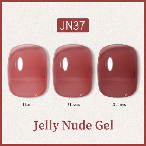 BORN PRETTY 10ml Jelly Nude Glitter Nail Gel Polish
