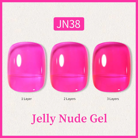 BORN PRETTY 10ml Jelly Nude Glitter Nail Gel Polish