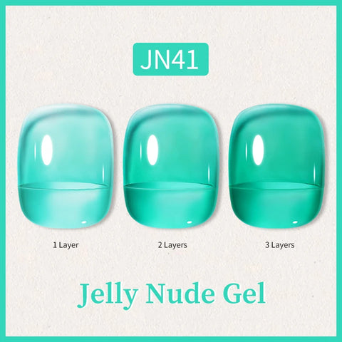 BORN PRETTY 10ml Jelly Nude Glitter Nail Gel Polish