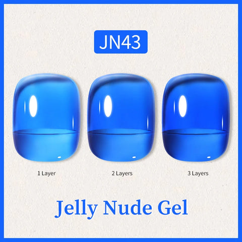 BORN PRETTY 10ml Jelly Nude Glitter Nail Gel Polish
