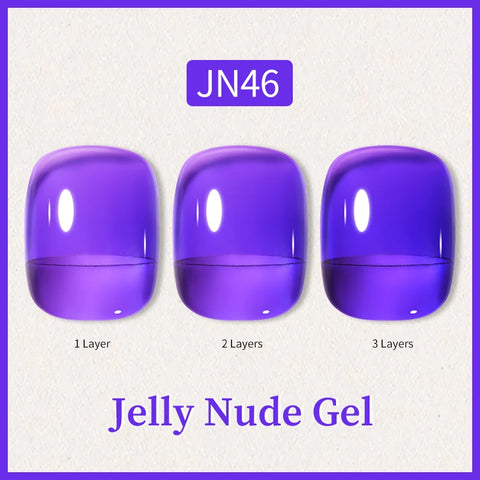 BORN PRETTY 10ml Jelly Nude Glitter Nail Gel Polish