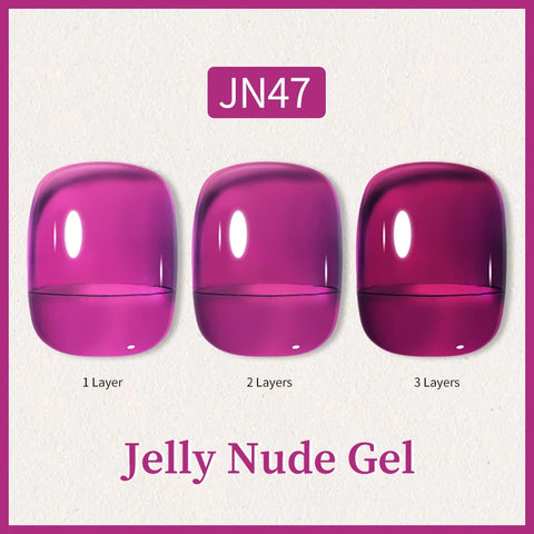 BORN PRETTY 10ml Jelly Nude Glitter Nail Gel Polish