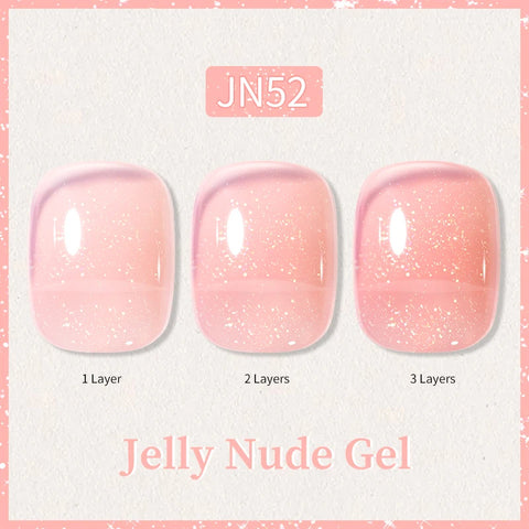 BORN PRETTY 10ml Jelly Nude Glitter Nail Gel Polish