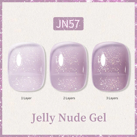BORN PRETTY 10ml Jelly Nude Glitter Nail Gel Polish