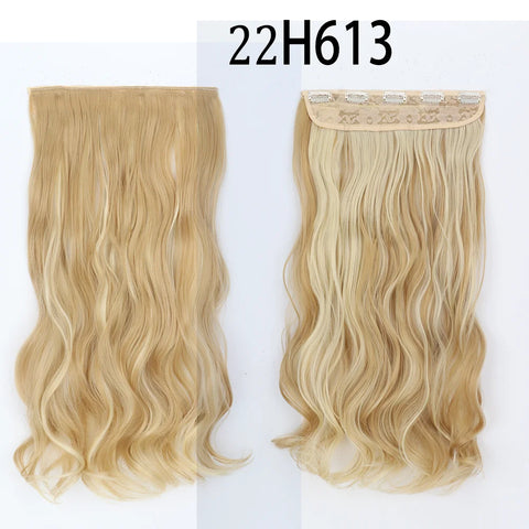 Long Straight Hairstyle 5 Clip Natural Hair Extension