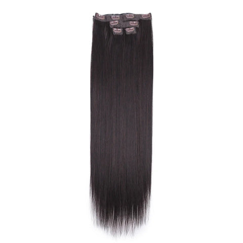 FASHION IDOL 8 Clips In Hair Extensions - Lang Steil Blond 60CM