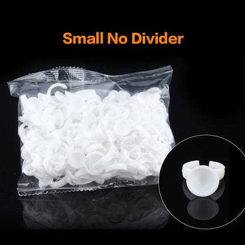 AILEISHI 100Pcs Disposable Eyelash Glue Fan Cup Rings