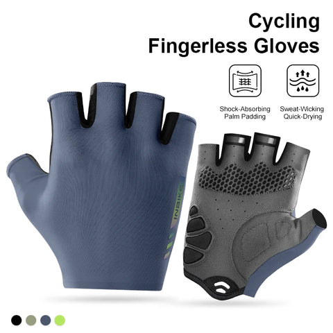 INBIKE Nieuwe fiets handschoenen met reflecterende strepen en ademend mesh voor mountainbiken en racefietsen