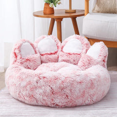 Cute Bear Paw Shape Pet Sofa - Cozy and Comfortable Dog Bed for All Sizes