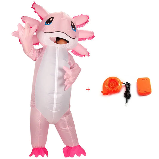 Inflatable Adult Axolotl Costume for Halloween