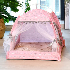 Cat Broken Flower Tent - Semi Enclosed Nest for Dogs and Cats
