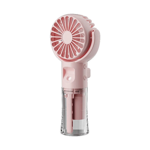 Portable Water Mist Fan - Mini Handheld USB Charging, 4 Speeds, Neck Spray Fan