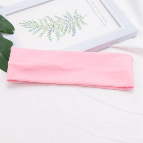 Elastic Cotton HairBand Fashion Headbands for Women and Men - Solid Running, Fitness, Yoga, and Makeup Accessories