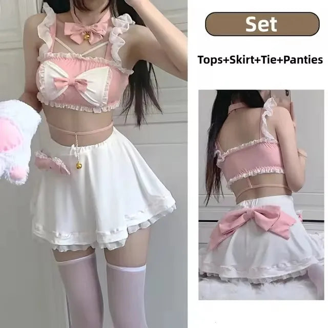 Anime Kawaii Lolita Maid Dress Set