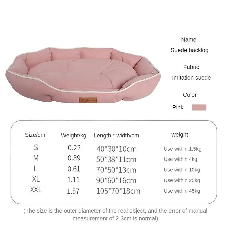 Cozy Dog Sofa Big Bed for Small Breeds - Fluffy Pet Accessory and Cushion