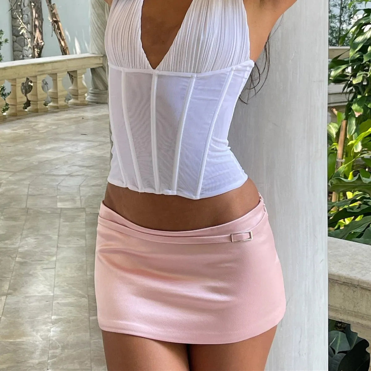 Hirigin Fashion Women Mini Skirt: Slim Fit Low Waist Bodycon Summer Skirt for Chic Parties and Streetwear