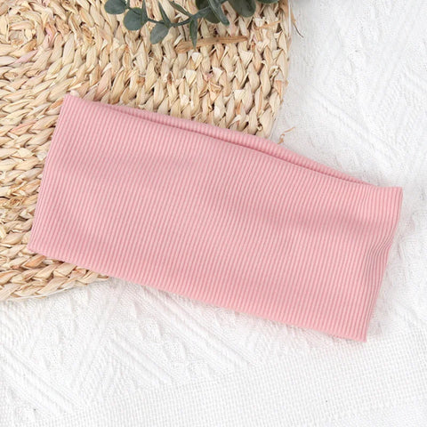 Elastic Solid Color Hair Bands for Fitness, Yoga & Sports - Unisex Headbands