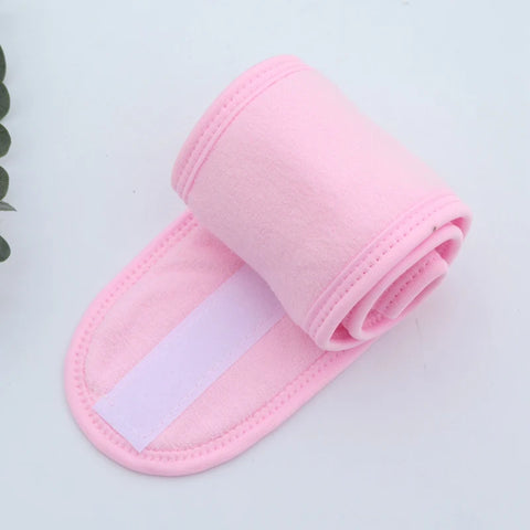 Adjustable Women’s Spa Facial Yoga Headband – Soft Toweling Hair Makeup Accessory