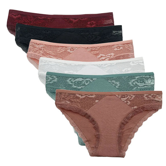 5 PCS Cotton Panties Set for Women - Comfortable Briefs in M-XL Sizes