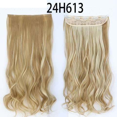 Long Straight Hairstyle 5 Clip Natural Hair Extension