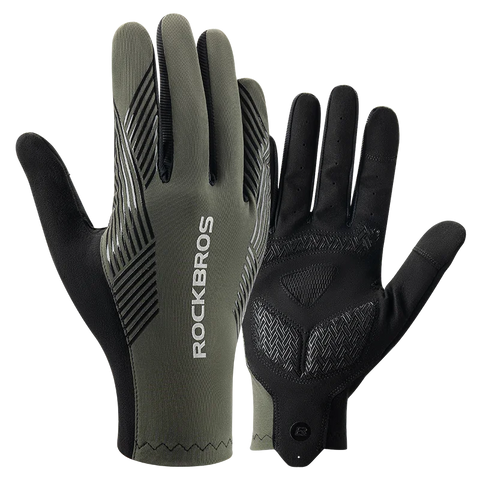 ROCKBROS Zomerfiets Handschoenen - Ademende MTB &amp; Racefiets Handschoenen met Volledige Vingers, Touchscreen en Antislip Eigenschappen