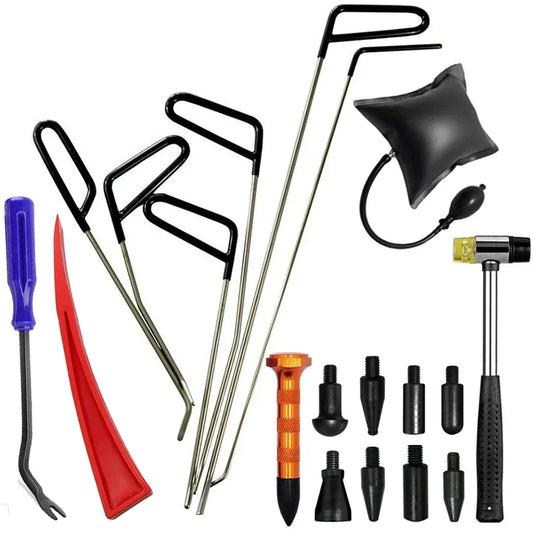 Car Body Dent Repair Hook Rods Removal Tools - Crowbar Kit for Hail Damage Repair