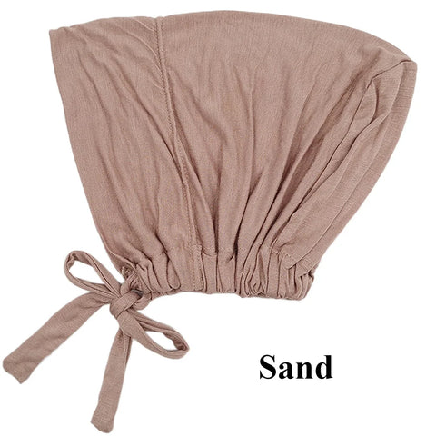 Soft Modal Muslim Turban Hat - Elegant Inner Hijab Caps for Women