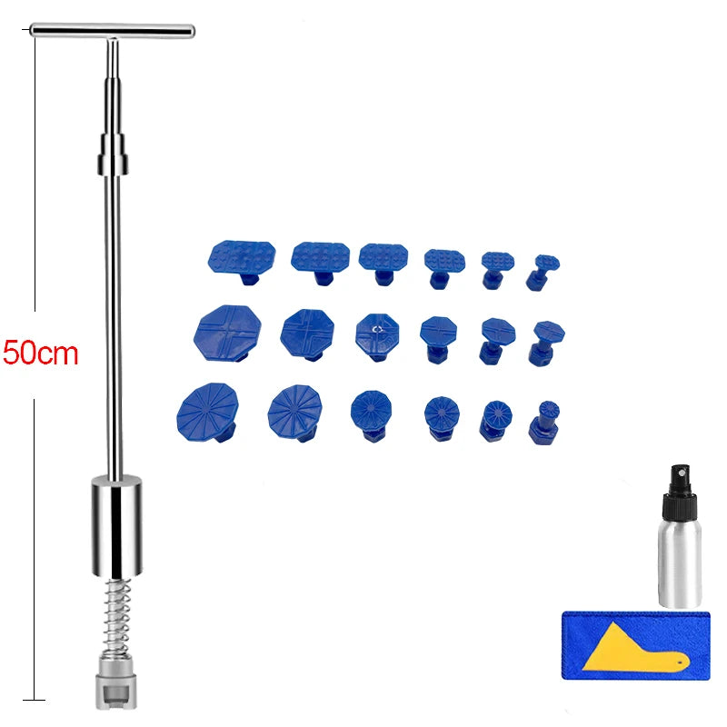 Car Paintless Dent Repair Tool Sheet Metal Kit with Slide Hammer and Suction Cup