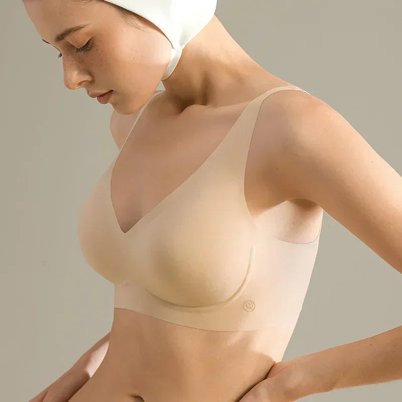 SUJIIN Sexy Push Up Padded Seamless Wireless Bras
