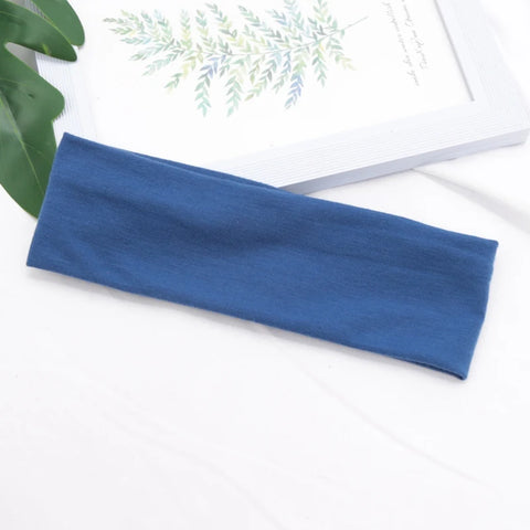 Elastic Cotton HairBand Fashion Headbands for Women and Men - Solid Running, Fitness, Yoga, and Makeup Accessories