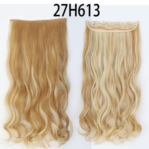 Long Straight Hairstyle 5 Clip Natural Hair Extension
