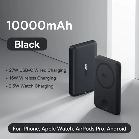 Baseus Pro Magnetic 27W Power Bank – 10000mAh 15W Wireless Charging