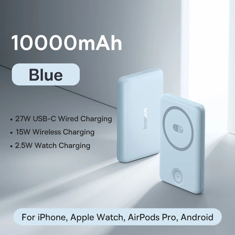 Baseus Pro Magnetic 27W Power Bank – 10000mAh 15W Wireless Charging