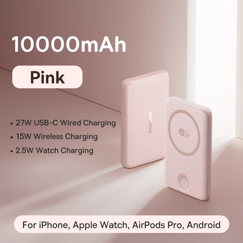 Baseus Pro Magnetic 27W Power Bank – 10000mAh 15W Wireless Charging