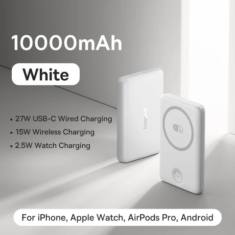 Baseus Pro Magnetic 27W Power Bank – 10000mAh 15W Wireless Charging