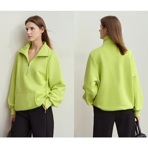 AMII Minimalism Dames Turtleneck Sweatshirt 