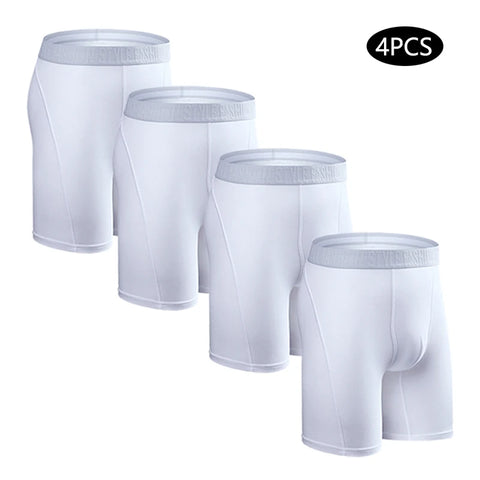 4 stuks Plus Size Lange Boxers voor Heren