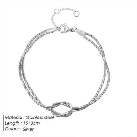 eManco Fashion High Quality Stainless Steel Gold Plated Couple Bracelets