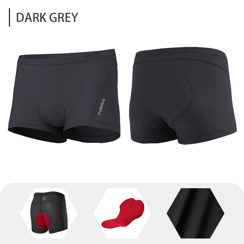 INBIKE Summer Men's Cycling Underwear Padded Bicycle Shorts