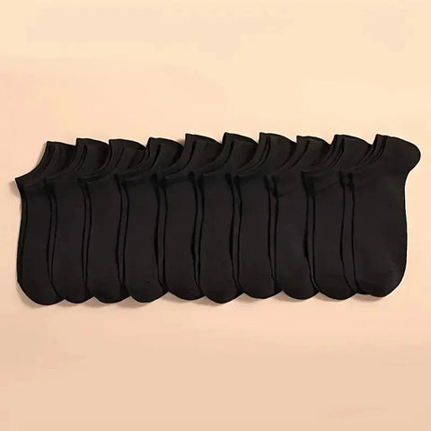 10/20 paar unisex casual bootsokken - dun en ademend