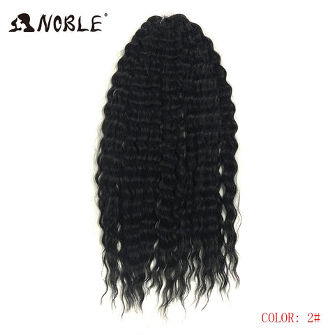 Noble Hair Synthetic Twist Crochet Curly Hair 24 Inch Ombre