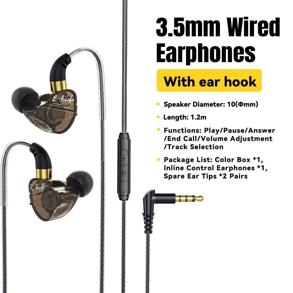 Essager HiFi In-Ear Type C Headphones with Bass, Noise Cancelling, and Mic for Sports & Gaming
