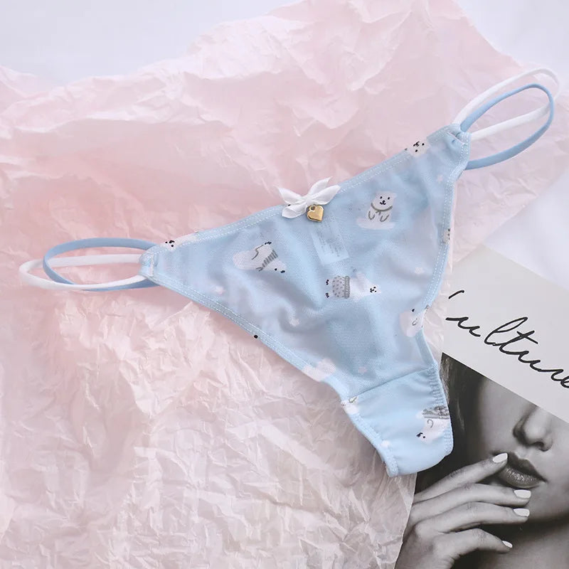 Cute G-String Thongs for Girls Aged 12-16 | Soft Silk Bikini Panties