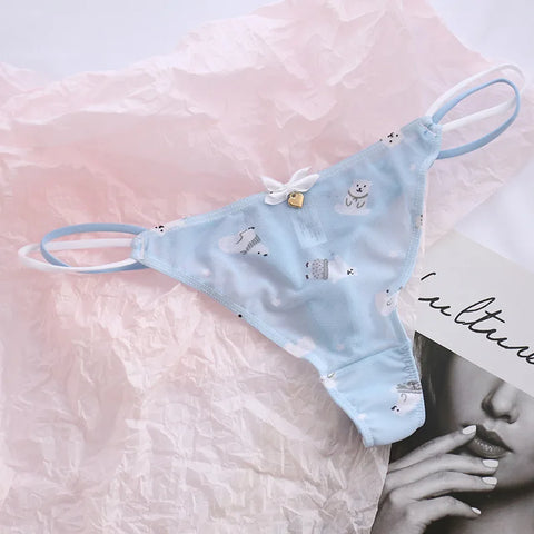 Cute G-String Thongs for Girls Aged 12-16 | Soft Silk Bikini Panties