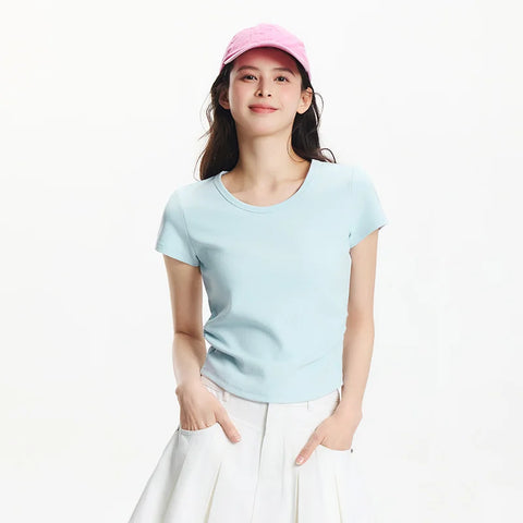Semir Dames Cropped Slim Fit T-shirt 