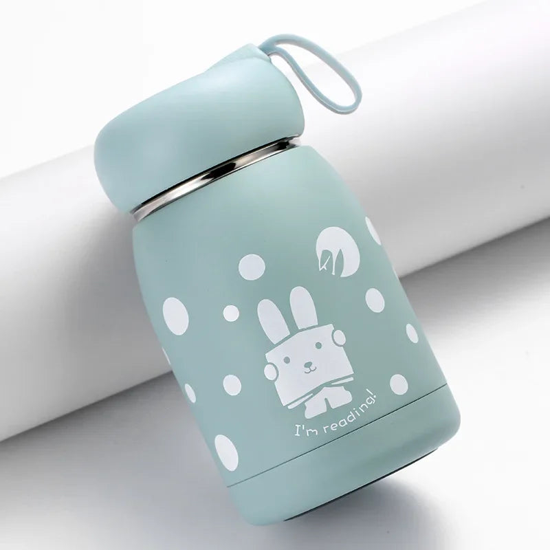 Mini 320ml Cute Thermos Bottle - Portable Thermal Mug for Kids and Girls