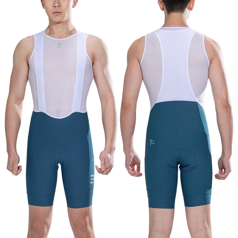 INBIKE Zomerfietsbroek met bretels - 3D gevoerde MTB- en racefietsbroek voor heren