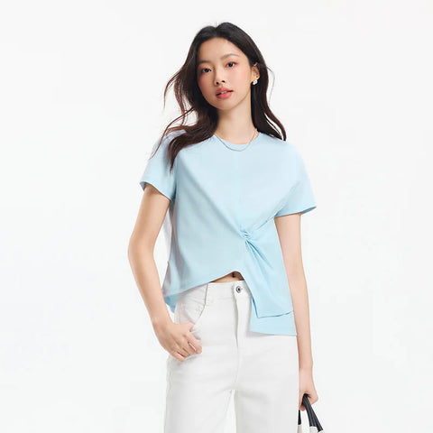 Semir dames cropped T-shirt met korte mouwen